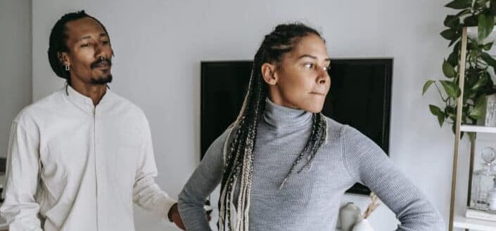 Couple having a misunderstanding