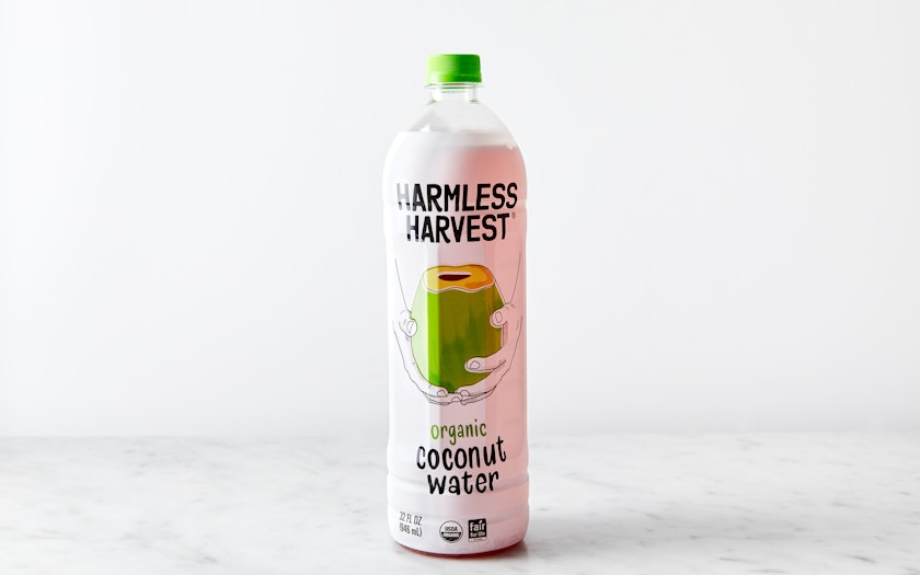 A can of Harmless Harvest Coconut Drink