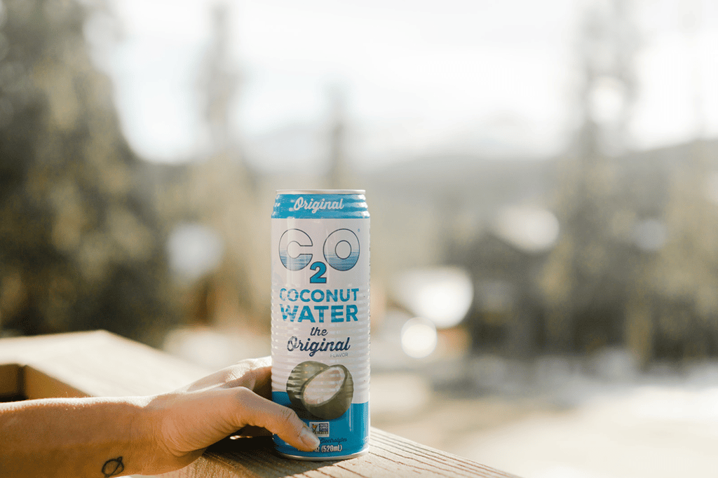 A can of c2o coconut water