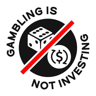 Gambling is Not Investing Logo