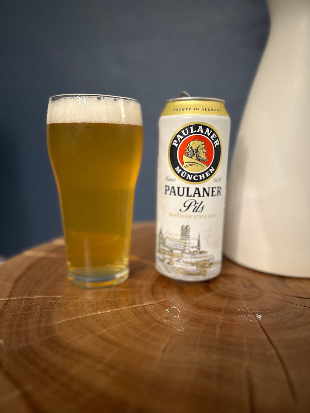 Glass of Paulaner Pils