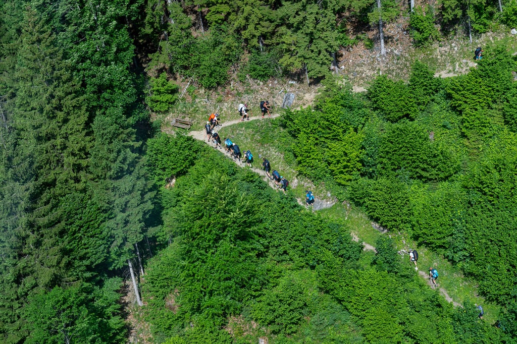 Participants seen during the Red Bull X-Alps Challenger 2026, Day 1 in Mayrhofen, Austria on May 28, 2026.