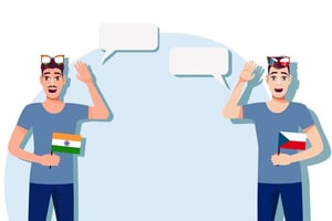 Browser-based communication platform interface showing user interactions and messaging features.