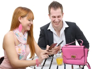 Two smiling adults Meetwithmature website.